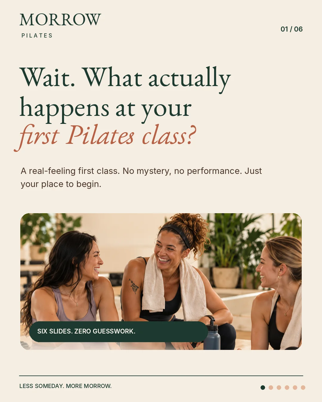 Carousel cover: what your first class feels like