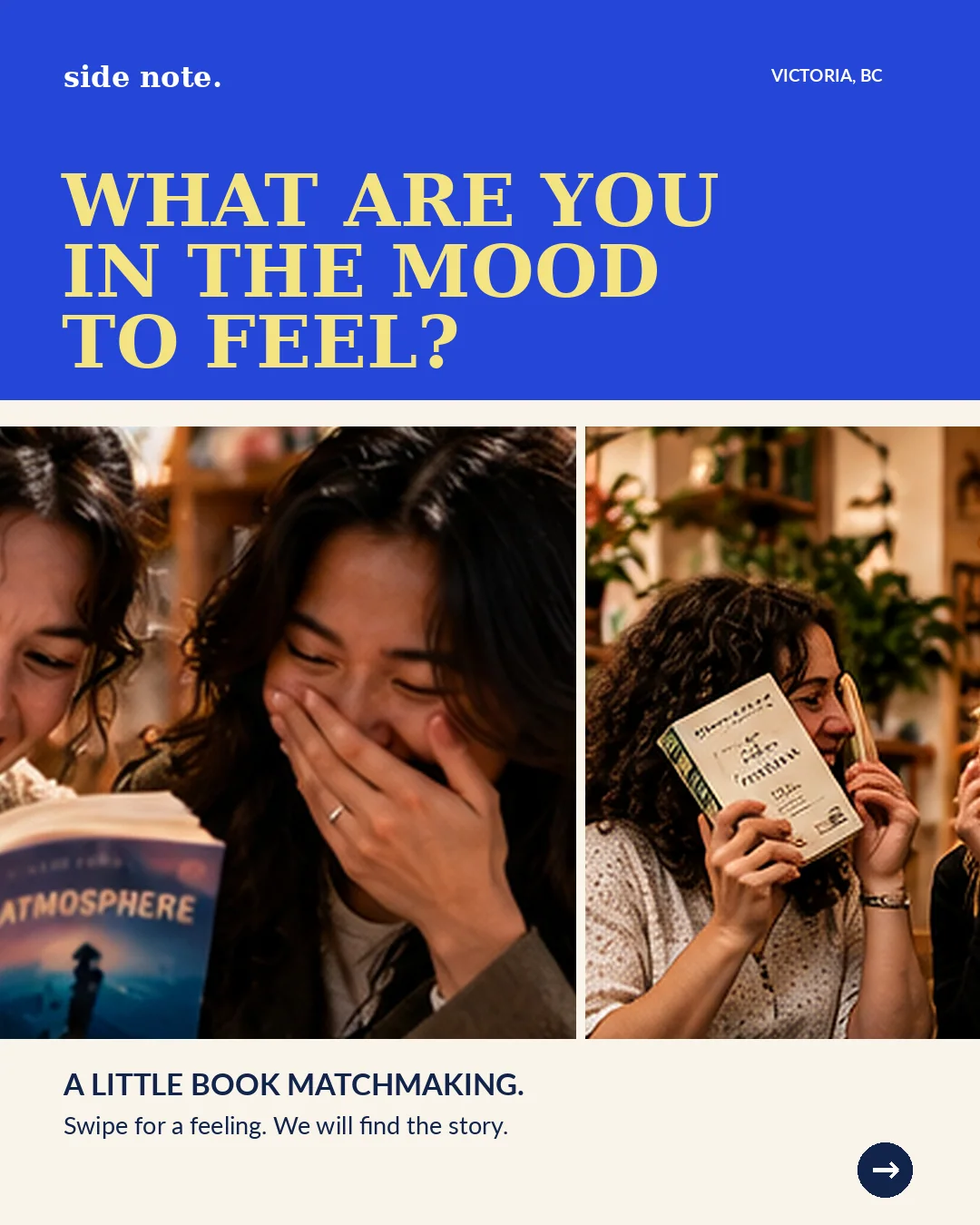 Side Note book mood carousel first slide